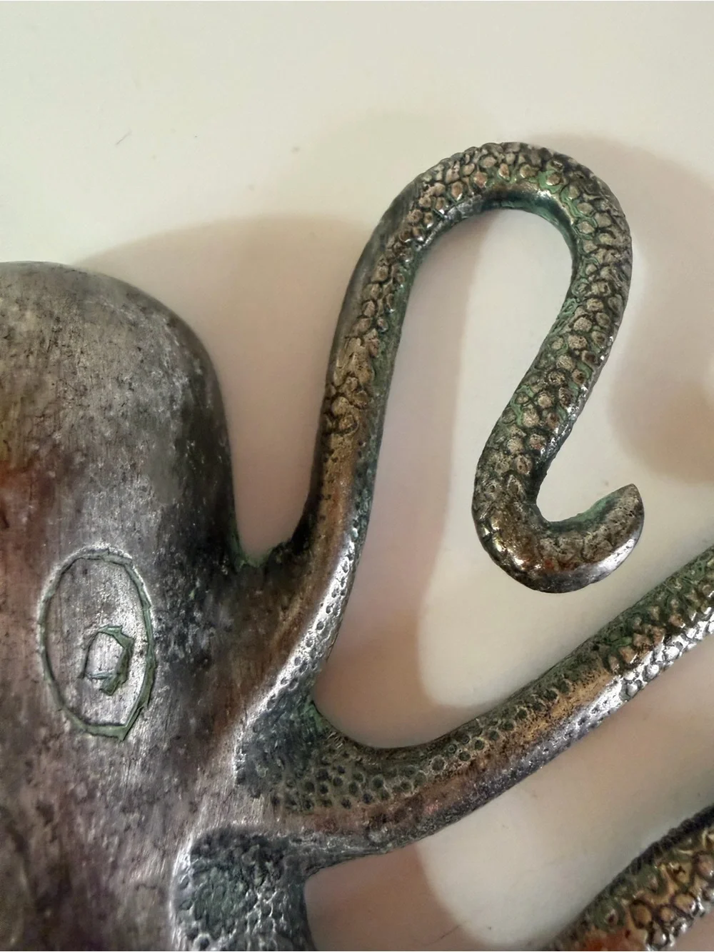 Original Anthropologie Octopus Wall Hook in heavy metal made in India from 2012